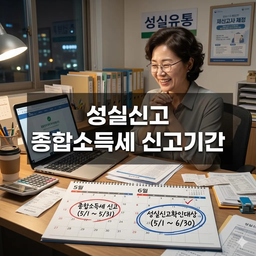 성실신고 종합소득세 신고기간 : 대상, 기간, 꿀팁까지!