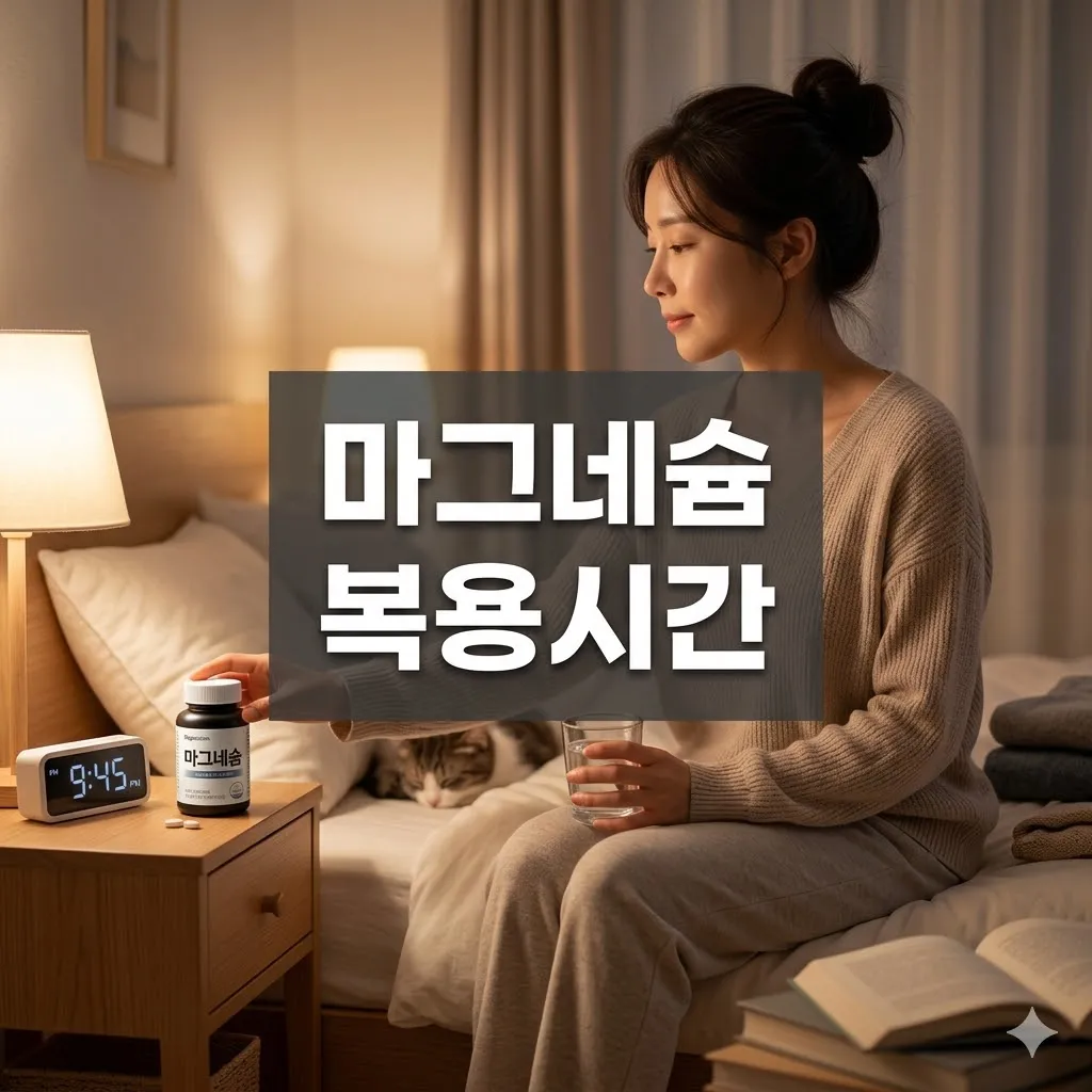 마그네슘 복용시간 완벽 정리 (2026년 가이드)