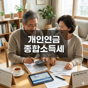 개인연금 종합소득세 대상 신고 기준 완벽 정리