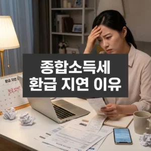 종합소득세 환급 지연 이유과 해결책 총정리